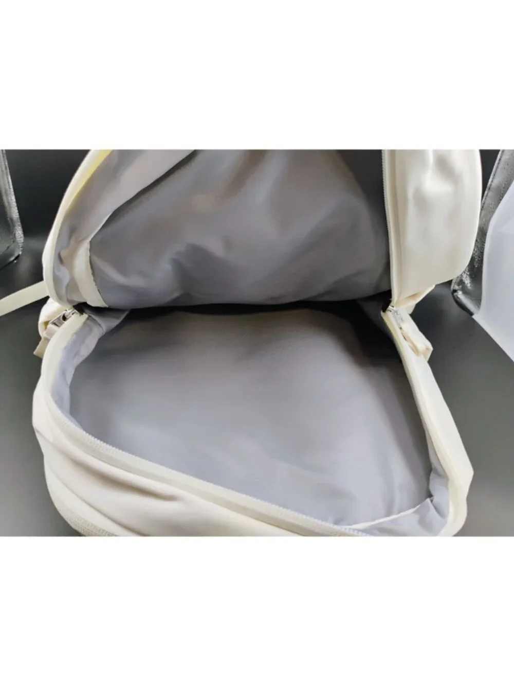 All In Motion Large White Backpack With Padded Straps